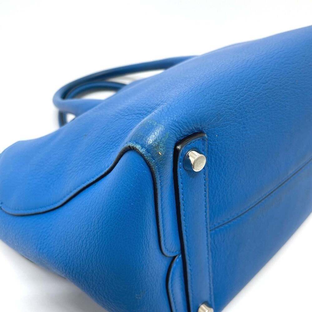 CHRISTIAN DIOR Blue Leather Shoulder Bag - Picture 5 of 16